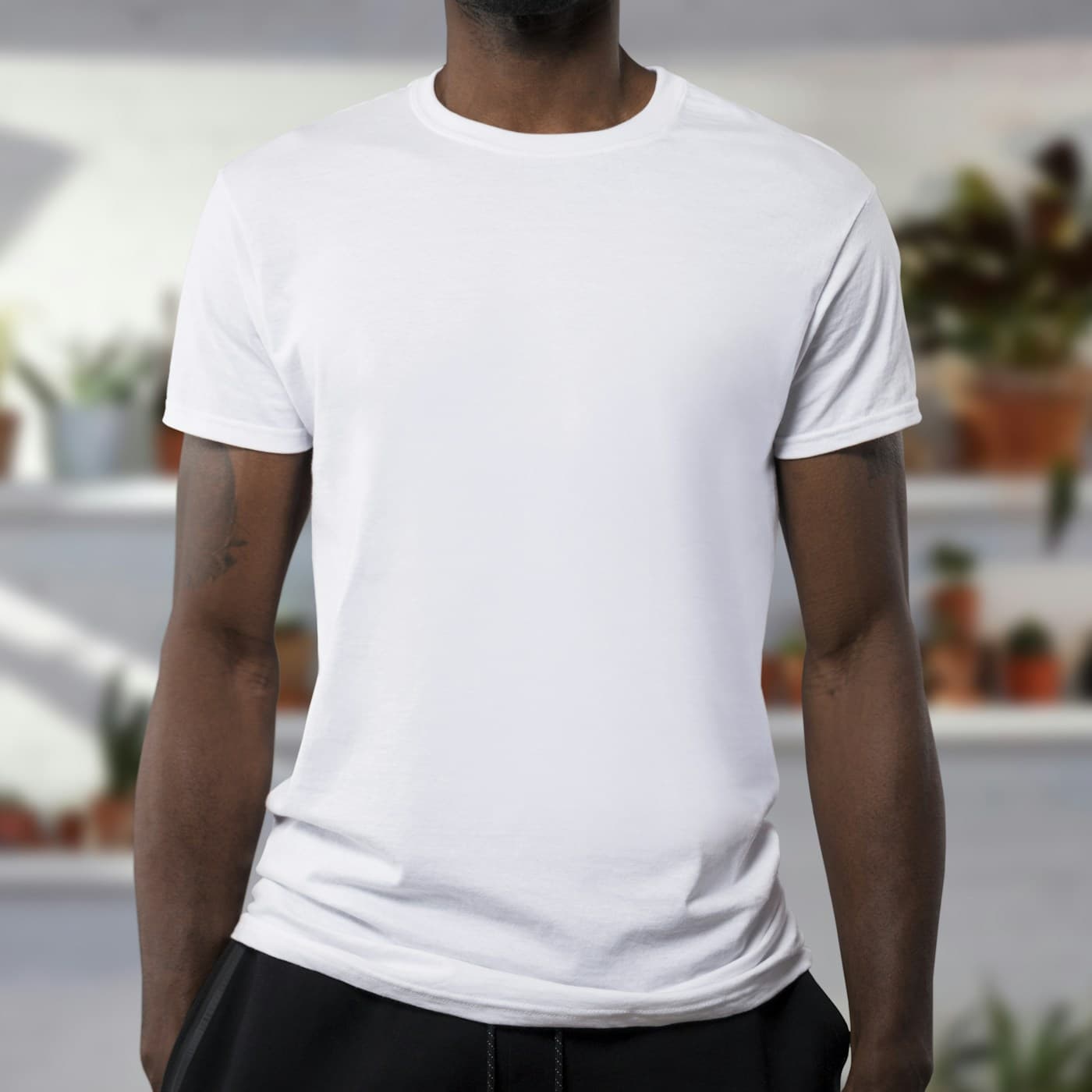 White cotton oxford shirt